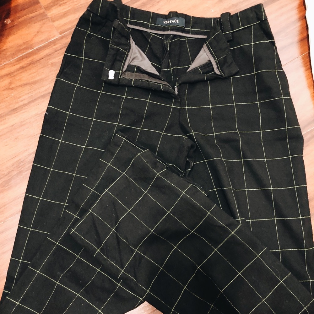 Versace twill dress pants